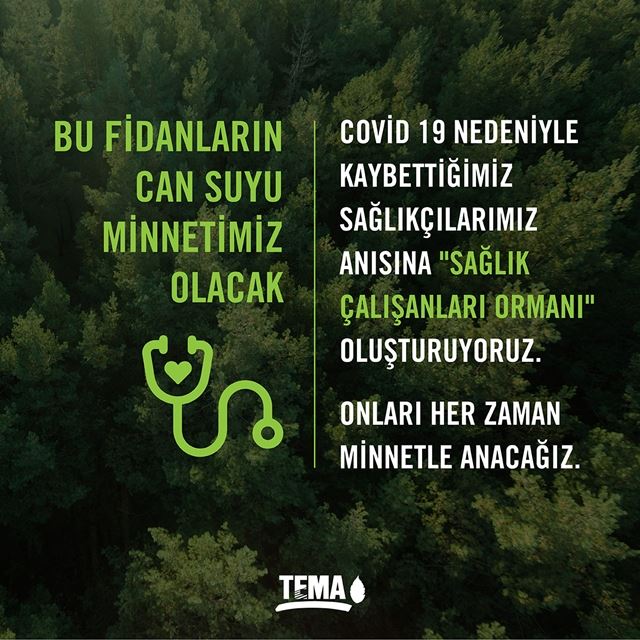 TEMA Vakfı’ndan anlamlı girişim: ‘Sağlık Çalışanları Ormanı’