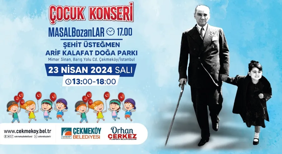 Çekmeköy Belediyesi 23 Nisan Çocuk Şenliği düzenliyor