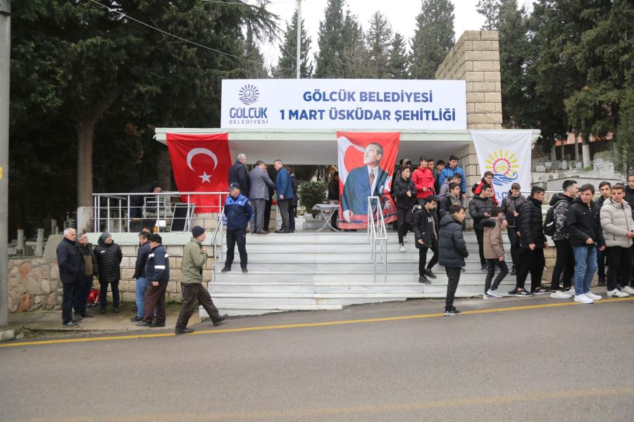 ÜSKÜDAR VAPURU FACİASI ŞEHİTLERİ GÖLCÜK’TE DUALARLA ANILDI