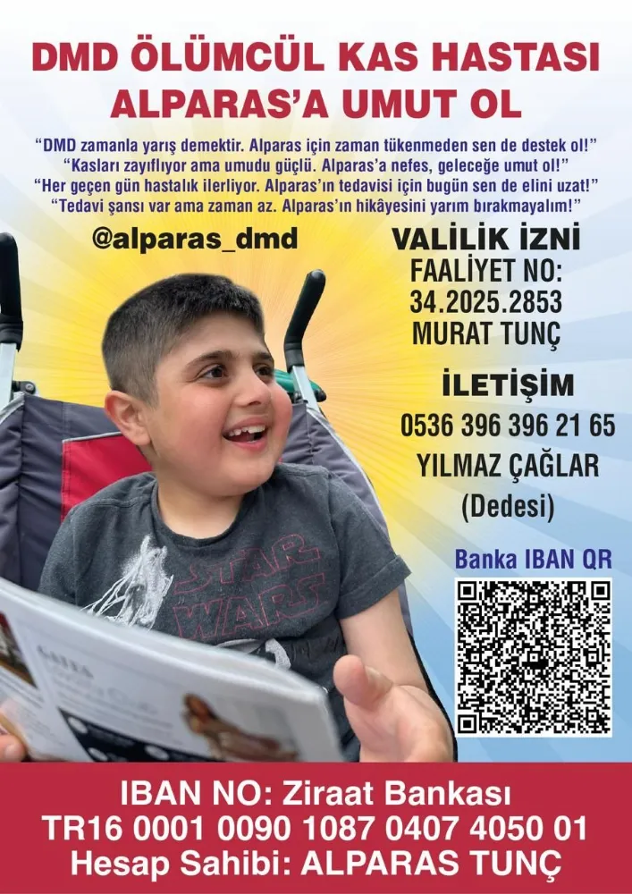 Alparas Tunç: DMD  İle Mücadele Eden Bir Çocuk..