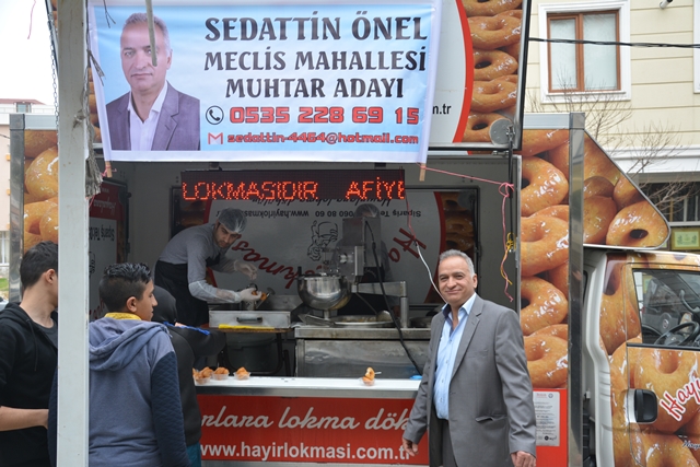 Sancaktepe Meclis Mahallesi Muhtar adayı Sedattin Önel`den Hayır Lokması